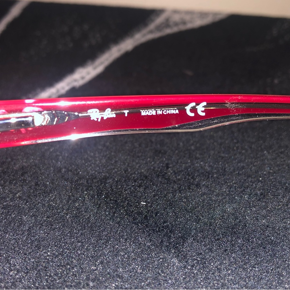 Ray Ban unisex Red/Burgandy Frames Readers Style RB 5268 with case - Picture 3 of 8